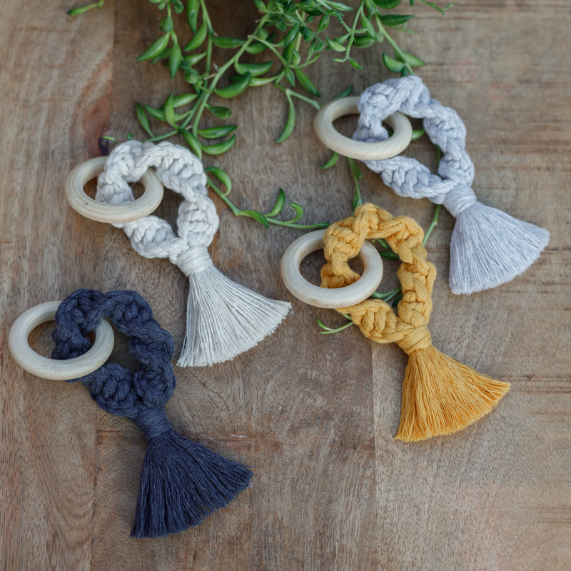 Macrame teething rings Be Wild Wonder